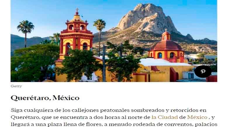 Noticiero Panorama Queretano Querétaro entre los mejores destinos del