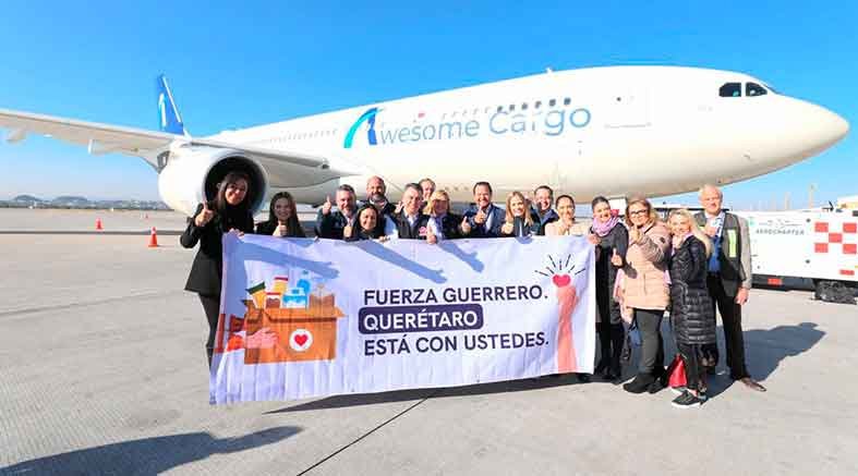 Noticiero Panorama Queretano Sistema Estatal DIF mandó vía aérea 55