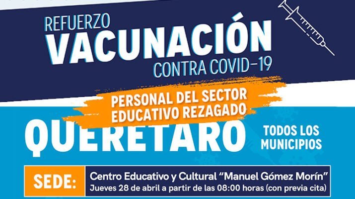 Vacunarán contra COVID-19 al personal educativo rezagado 2 rezagado