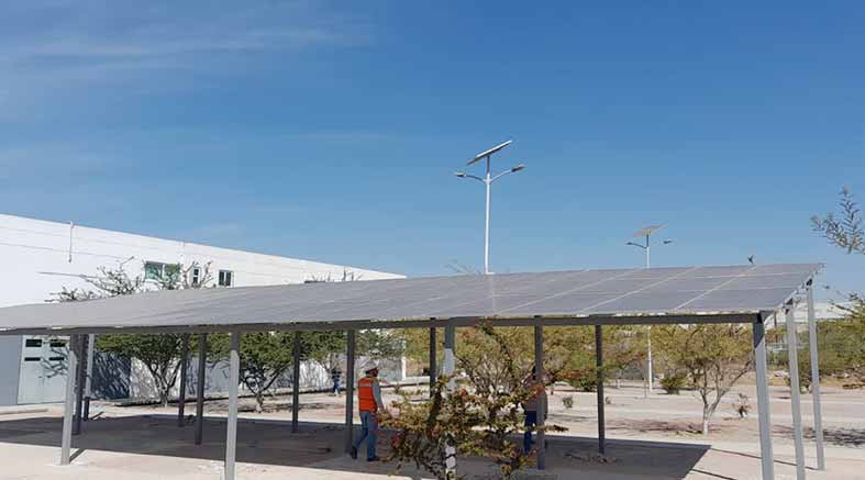 Actualizan con paneles solares a la Máxima Casa de Estudios 2 paneles