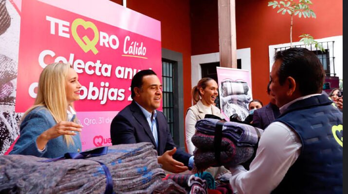 Inicio de la colecta anual de cobijas “Te Qro Cálido 2023” 1 Inicio de