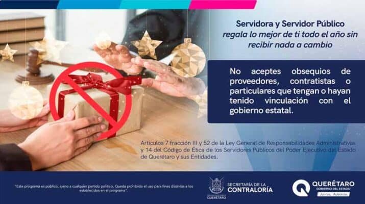 Llaman a funcionarios a abstenerse de recibir regalos 1 Llaman a funcionarios a abstenerse de recibir regalos