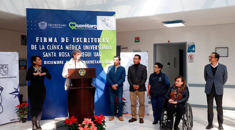 Municipio y UAQ firman escrituras de la Clínica Médica Universitaria Santa Rosa Jáuregui 2 Municipio y UAQ