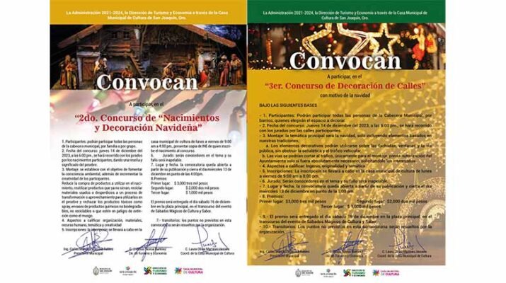 Celebran concursos navideños en el municipio de San Joaquín 1 concursos