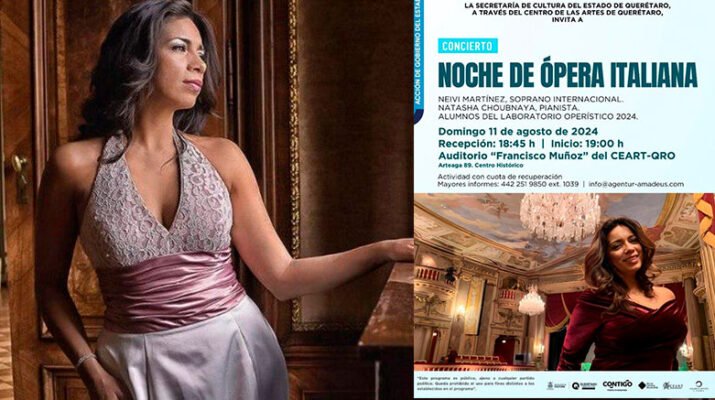 Anuncia SECULT el concierto "Noche de ópera italiana" en el CEART 6 Anuncia SECULT el