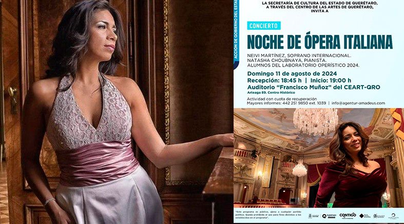 Anuncia SECULT el concierto "Noche de ópera italiana" en el CEART 2 Anuncia SECULT el