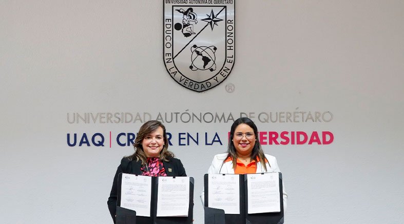 Firma IEEQ convenio con la UAQ por la cultura democrática 2 Firma IEEQ