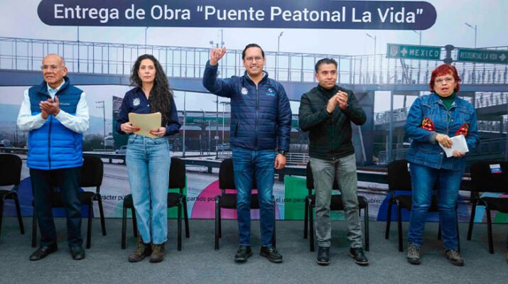 Entregó Chepe Guerrero el puente peatonal La Vida 5 Entregó Chepe