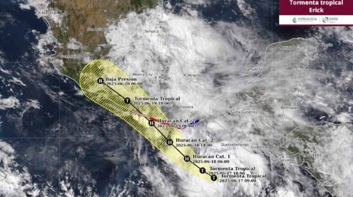 Tormenta Tropical “Erick” ocasionará lluvias intensas 26 Tormenta