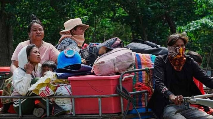 Civiles huyen por enfrentamientos entre Tailandia y Camboya 1 Civiles