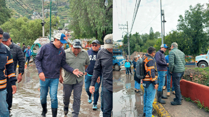 Rodrigo Monsalvo supervisa afectaciones por lluvias en El Marqués 21 lluvias en