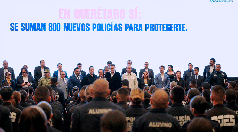 policías en