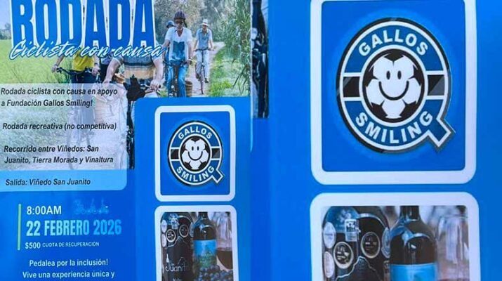 Rodada ciclista entre viñedos a beneficio de Gallos Smiling 1 Rodada ciclista