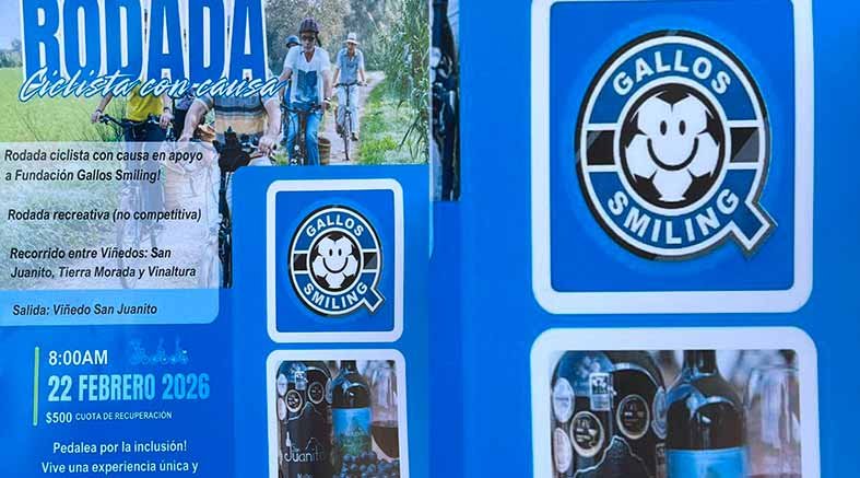Rodada ciclista entre viñedos a beneficio de Gallos Smiling 4 Rodada ciclista