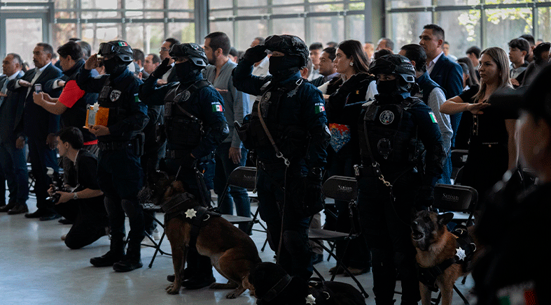 Jubilan a elementos de la Unidad K9 en El Marqués 2 Unidad K9