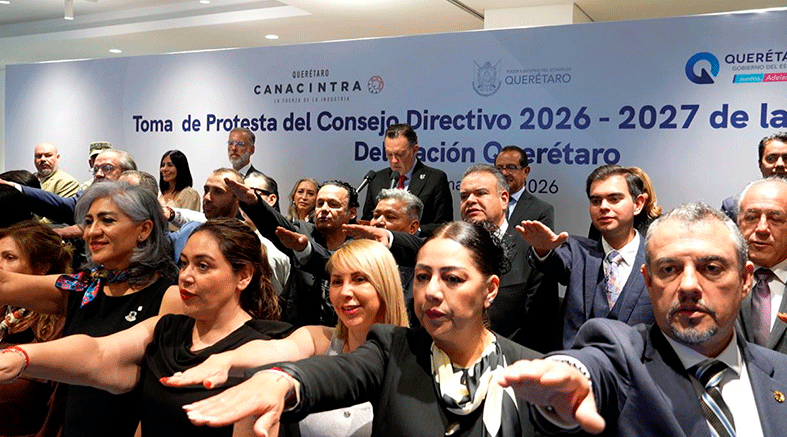 Kuri toma protesta a CANACINTRA 2 a CANACINTRA