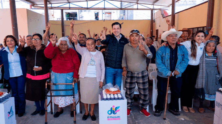 Entrega de 5 mil despensas en El Marqués 1 despensas en