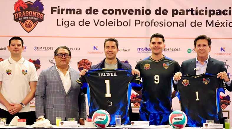Querétaro se suma a la Liga de Voleibol Profesional de México con Dragones de Querétaro 2 Dragones