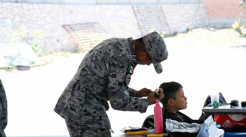 Guardia Nacional realiza labor social en la comunidad de La Versolilla 3 La Versolilla