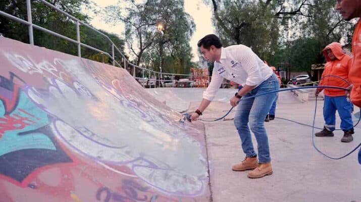 Borrados más de 370 mil metros cuadrados de graffiti en Querétaro 1 370 mil