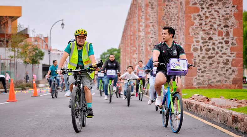 Más de mil 600 personas disfrutaron la Vía Recreativa Los Arcos 4 600 persona