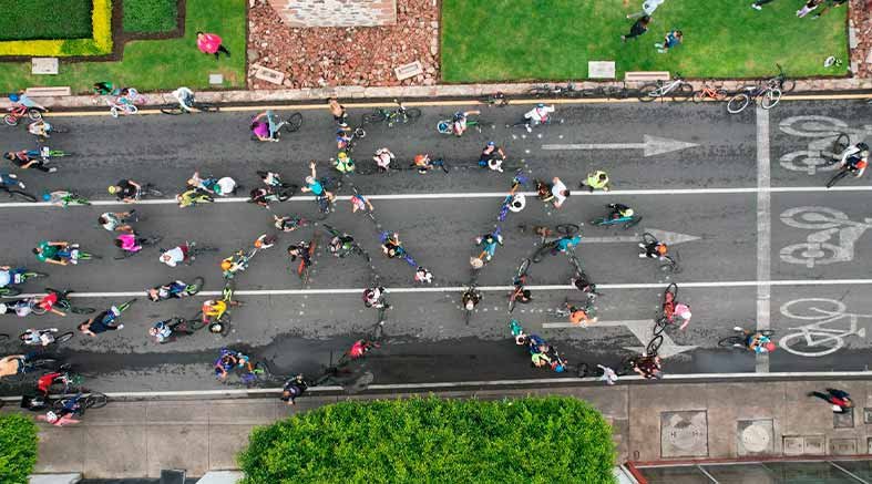 Más de mil 600 personas disfrutaron la Vía Recreativa Los Arcos 2 600 persona