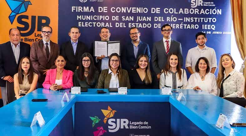 Firma IEEQ convenio con el Municipio de San Juan del Río 4 Firma IEEQ convenio
