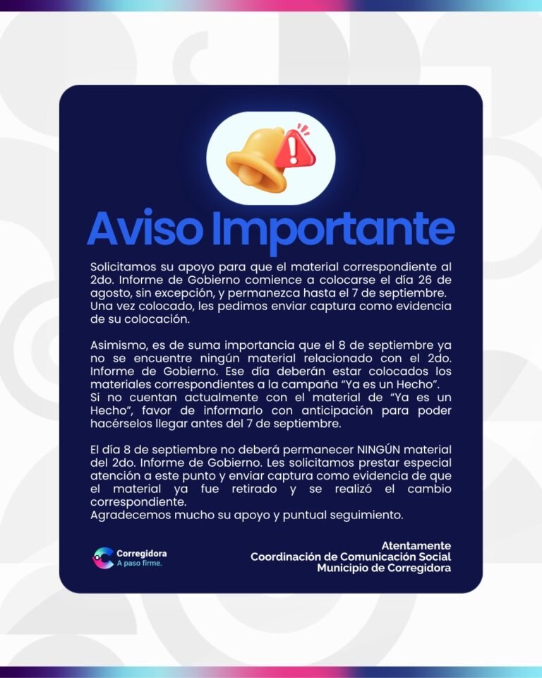 AVISO IMPORTANTE!!