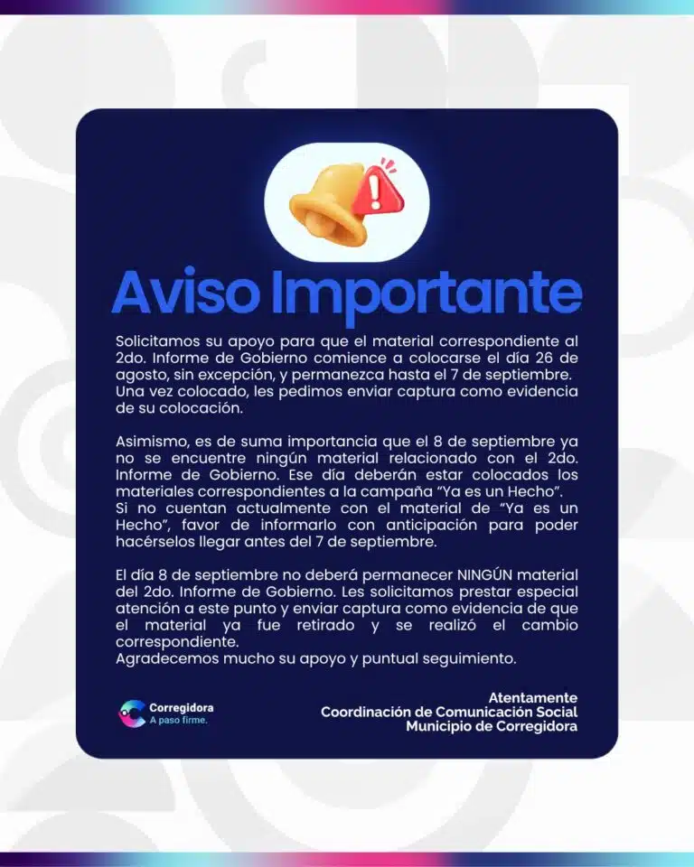 AVISO IMPORTANTE!!