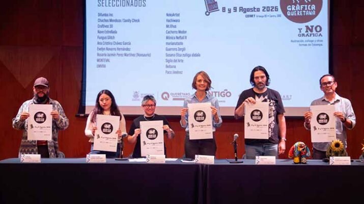 Anuncian la Feria Gráfica Queretana 2026 en el CEART 1 Feria Gráfica