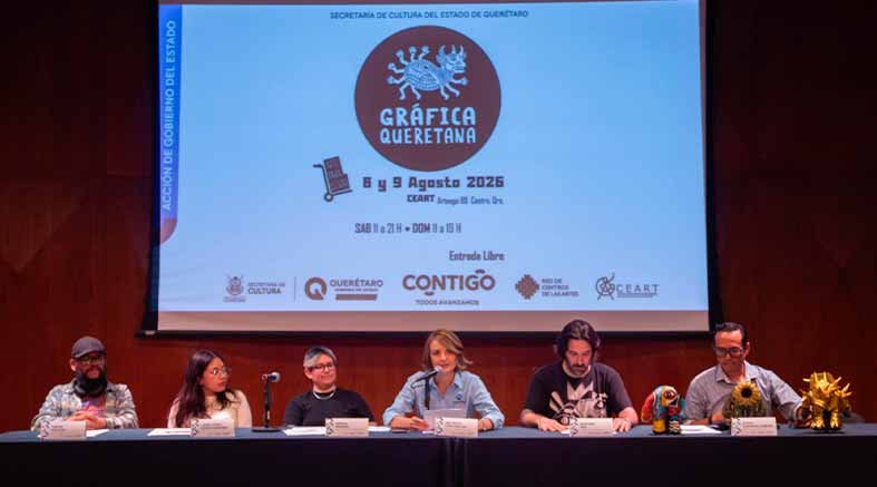 Anuncian la Feria Gráfica Queretana 2026 en el CEART 2 Feria Gráfica
