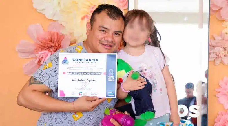 Chepe Guerrero se suma al taller “Manos de Papá” en Corregidora 2 Manos-de-Papá