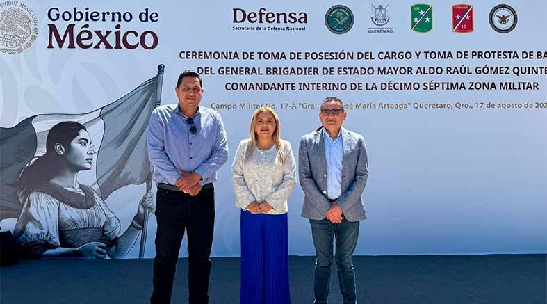 Lupita Ramírez acompaña toma de protesta en la 17/a Zona Militar 4 Zona Militar