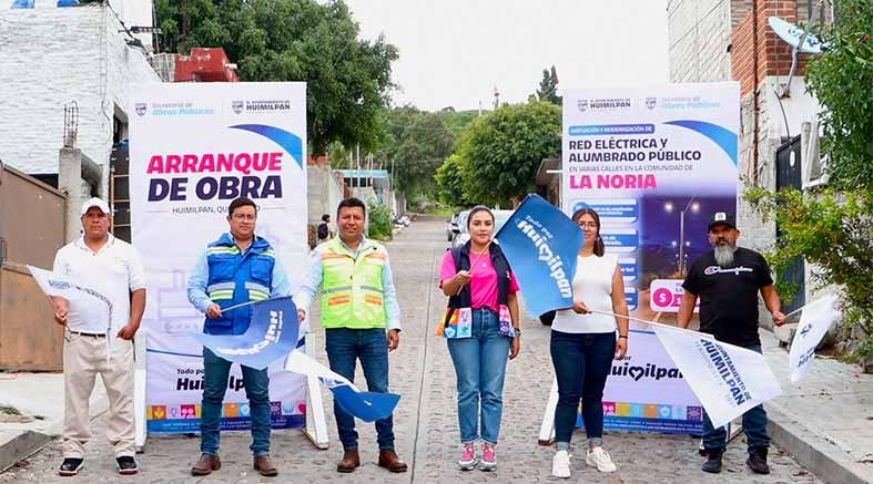 Arranca obra de electrificación y alumbrado en La Noria 4 electrificación