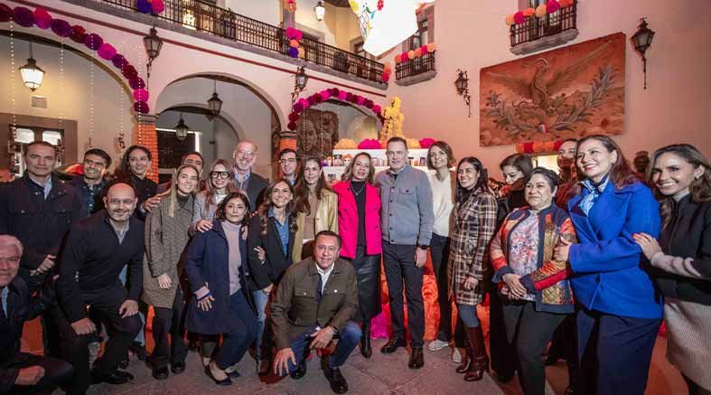Mauricio Kuri inaugura el altar de muertos Dulces Recuerdos en Palacio de Gobierno 4 Dulces Recuerdos