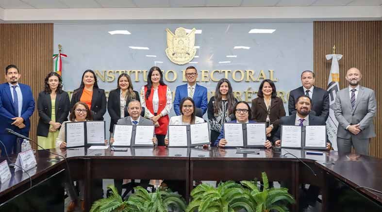 Firman autoridades Convenio de Colaboración en Materia Electoral 4 Firman autoridades