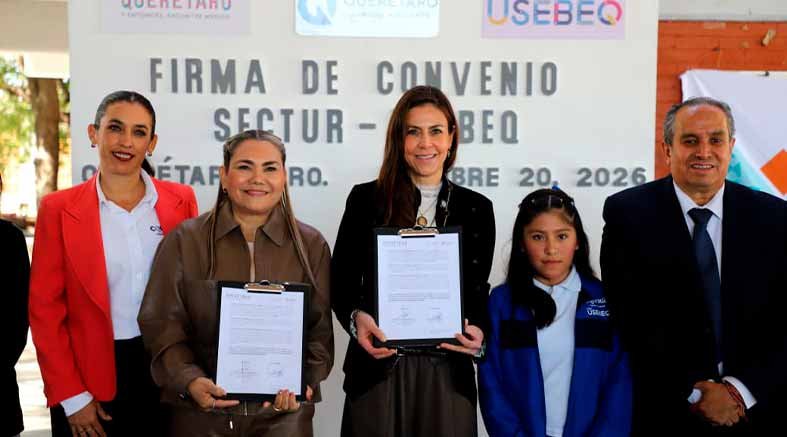 Fortalecen SECTUR y USEBEQ cultura turística en escuelas de Querétaro 4 Fortalecen SECTUR
